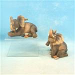 ELJ42307 Sitting Elephant Bank 2 asst